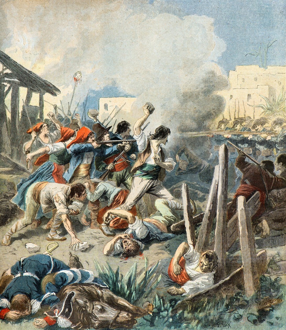 Opptøyer på Sicilia av Frederic Theodore Lix