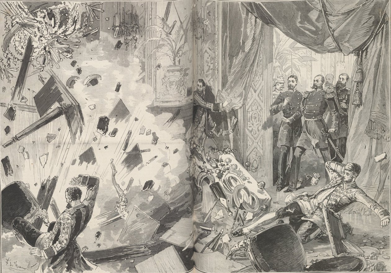 Keiser Alexander II etter eksplosjonen, kvelden 17. februar 1880. av Frederic de Haenen