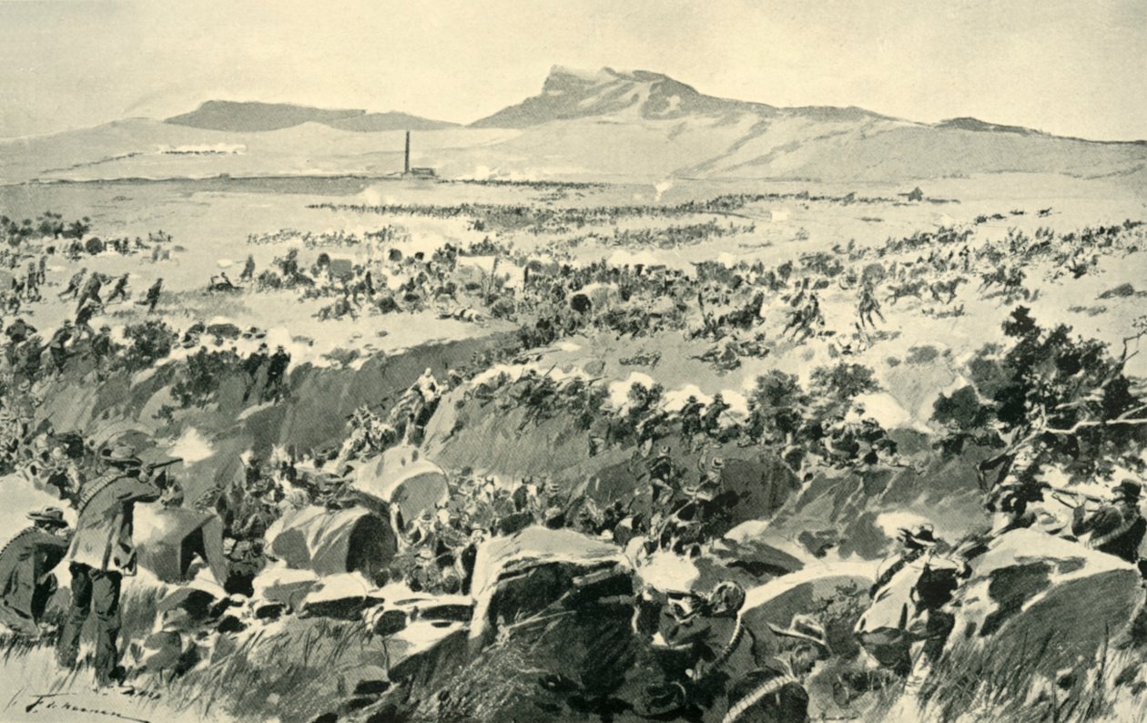 The Ambuscade at Koornspruit: A Critical Moment, 1900, 1901. av Frederic de Haenen