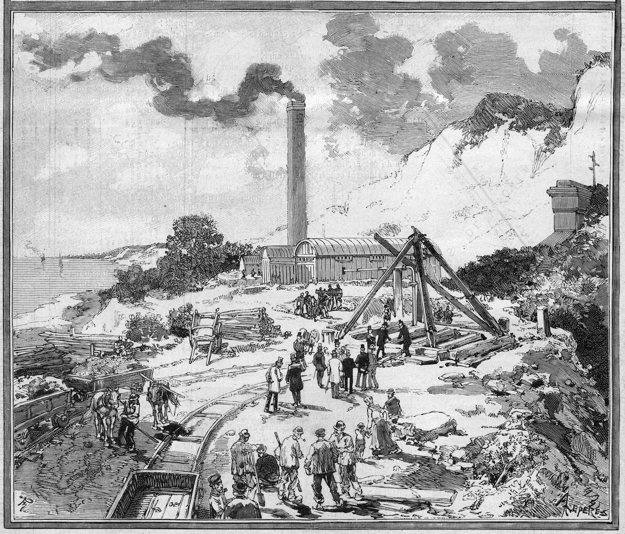 Underwater tunnel project between France and England av Frederic de Haenen