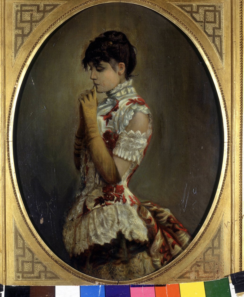 Portrett av Eleonora Duse (1858 - 1924) av Frederich August Kaulbach