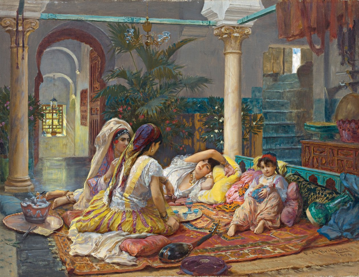 I Harem av Frederick Arthur Bridgman