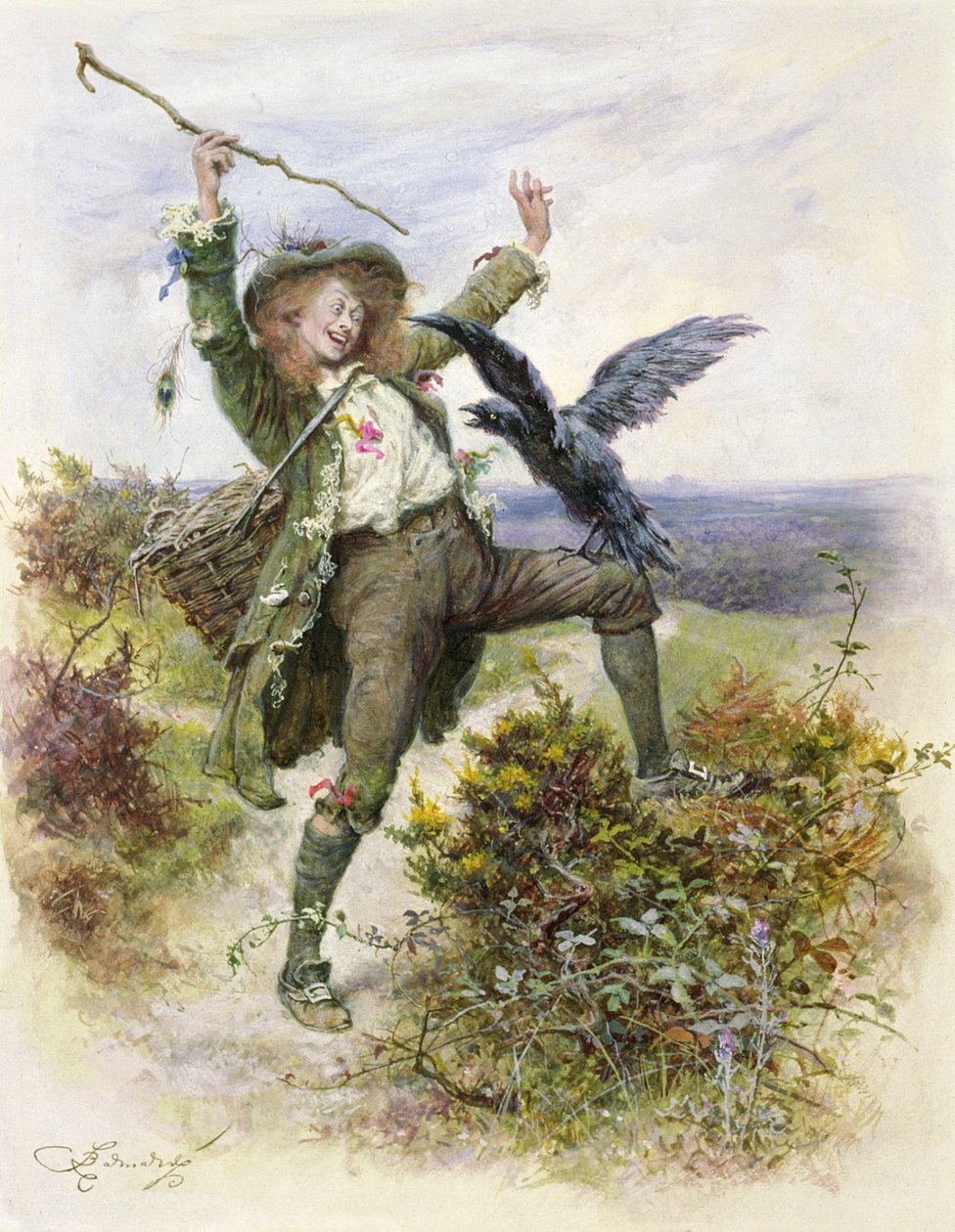 Barnaby Rudge and the Raven Grip av Frederick Barnard