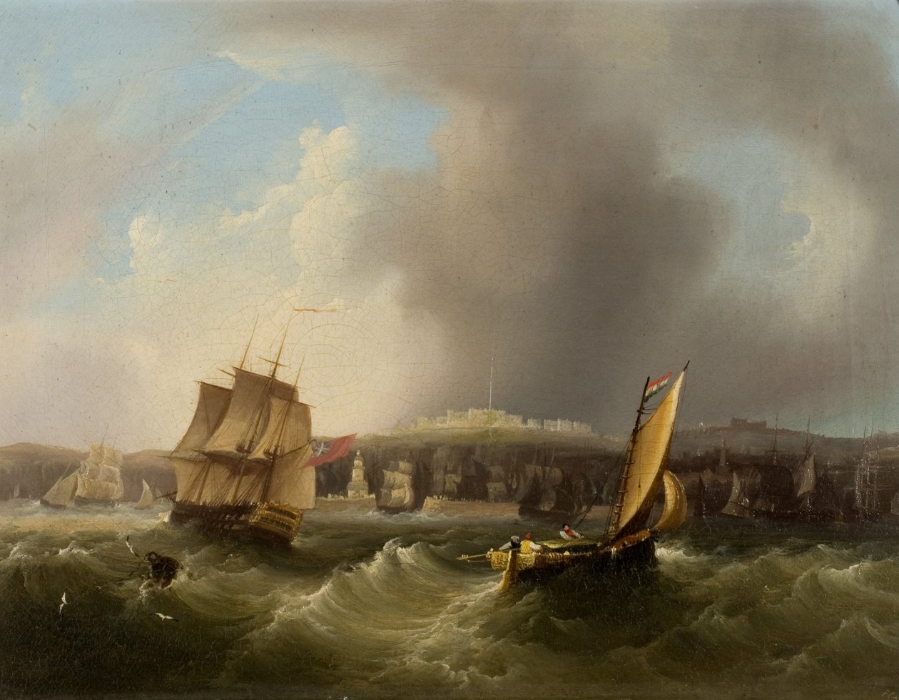 Kystscene av Frederick Calvert