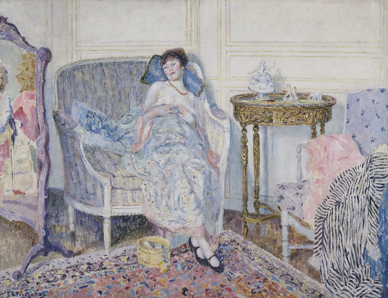 I Boudoir, ca. 1914 av Frederick Carl Frieseke