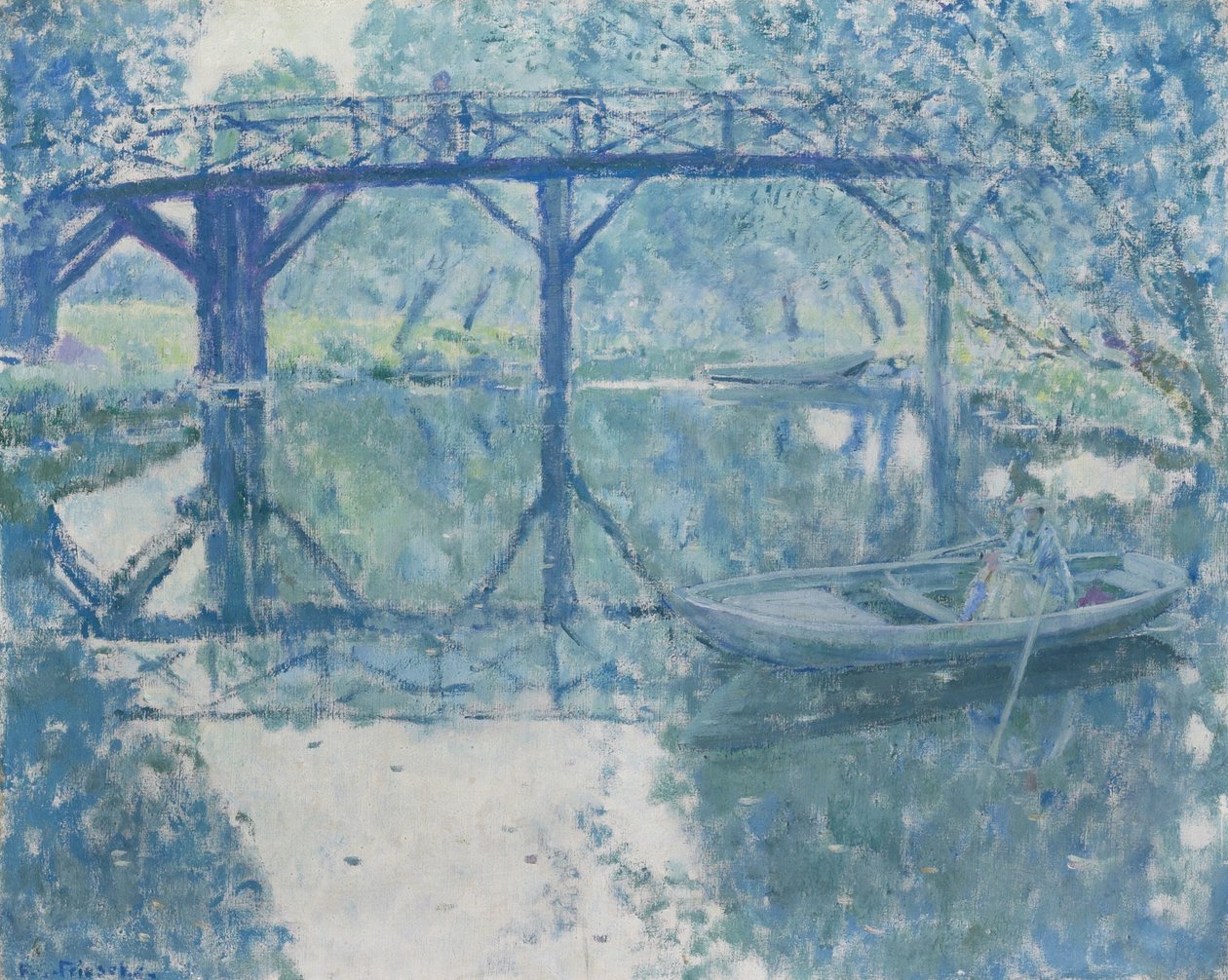 Broen - Giverny av Frederick Carl Frieseke