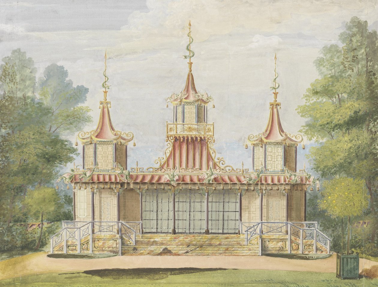 The Fishing Temple, Virginia Water av Frederick Crace