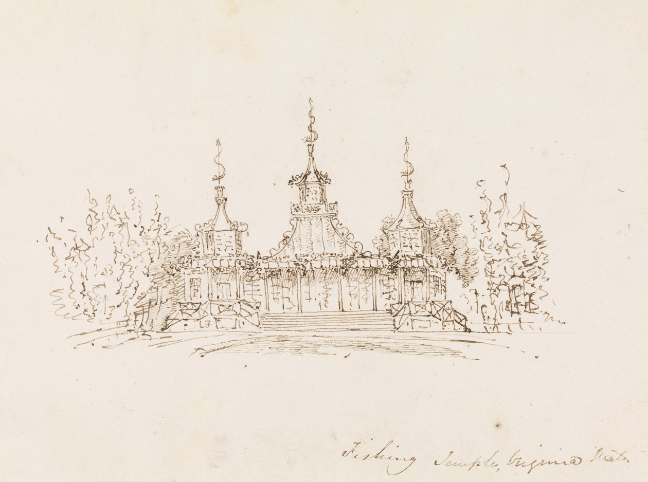 The Fishing Temple, Virginia Water av Frederick Crace