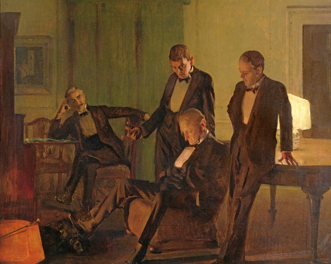 Etter middag på 110 Pembroke Road, 1927 av Frederick George Swaish