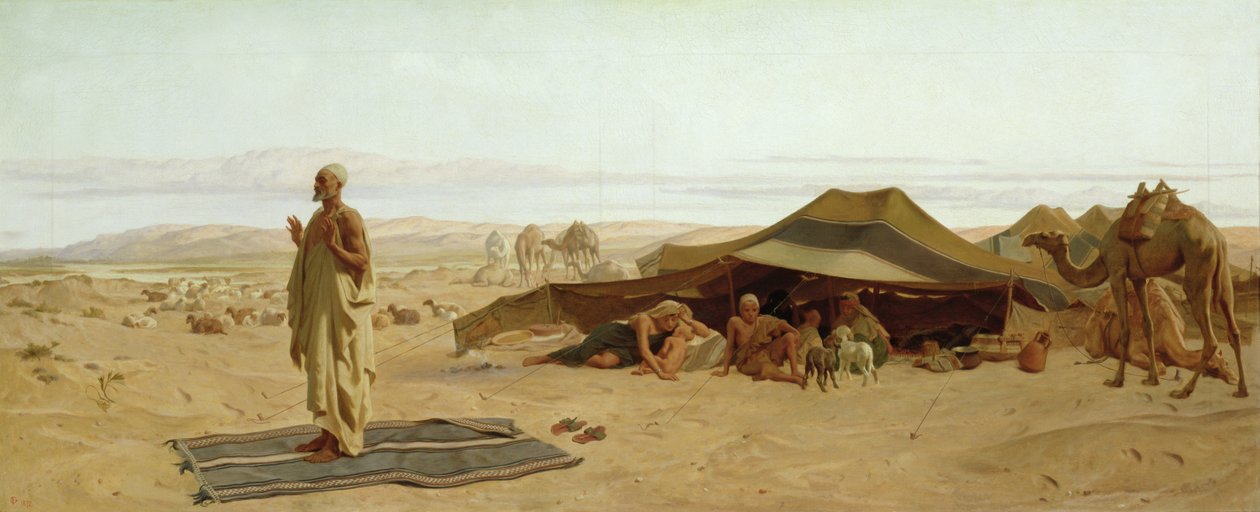 Kveldsbønn i Vesten, 1872 av Frederick Goodall