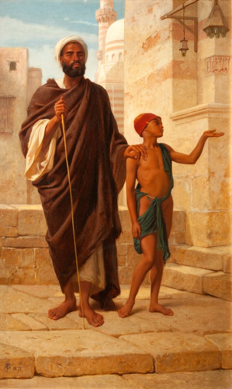 Den blinde tiggeren, 1872 av Frederick Goodall