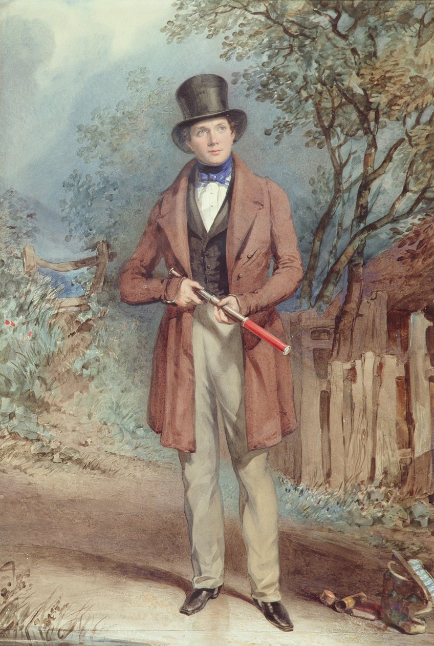 Naturforskeren (wc på papir) av Frederick Joseph Butler Lines