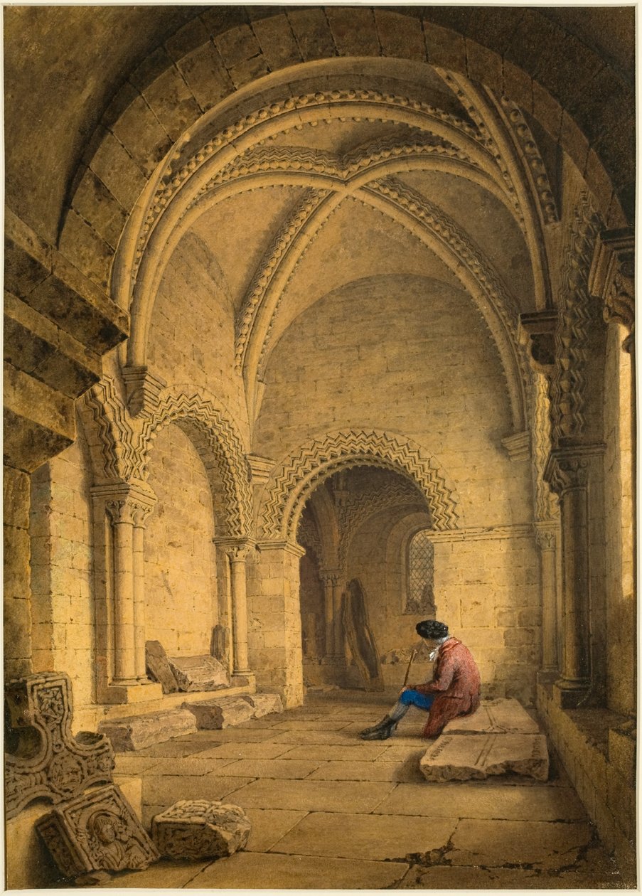 Kapellet i det gamle slottet, Newcastle upon Tyne (kroppsfarge) av Frederick Mackenzie
