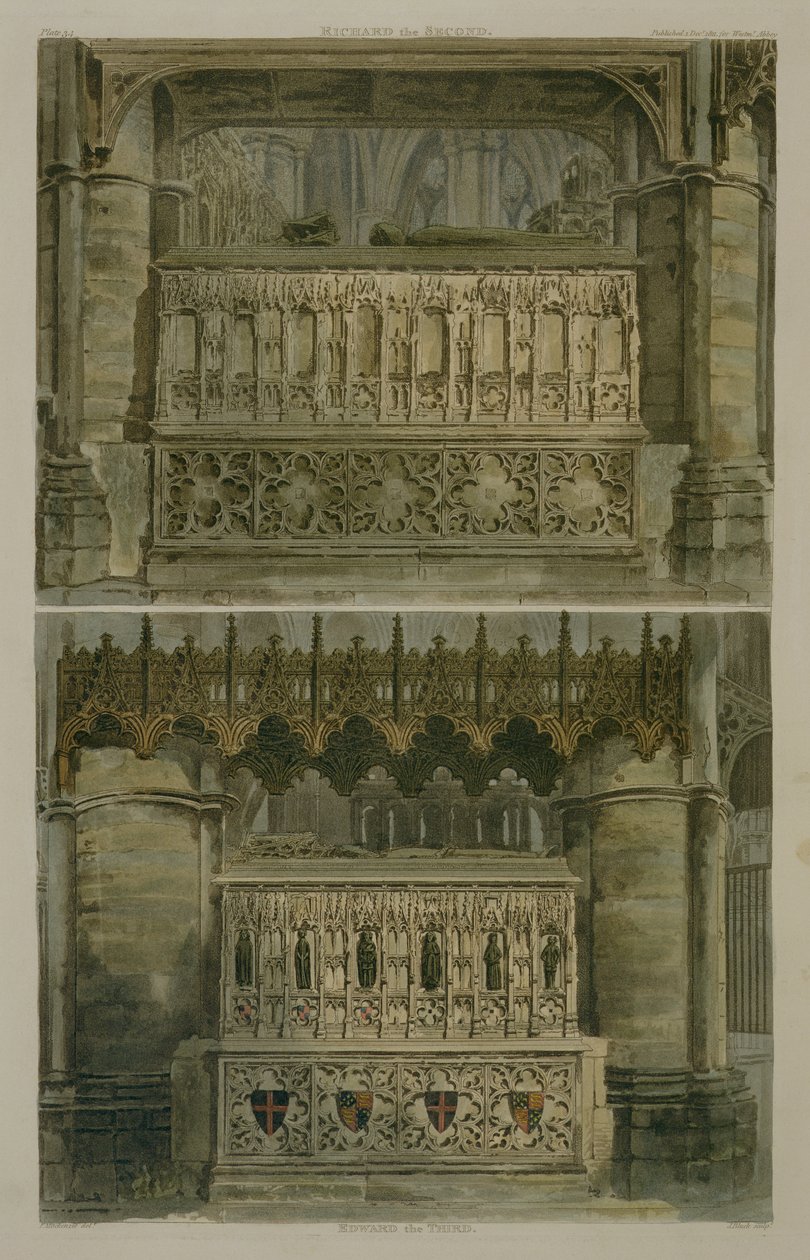 The Tombs of Richard the Second and Edward the Third, plate 34 fra 