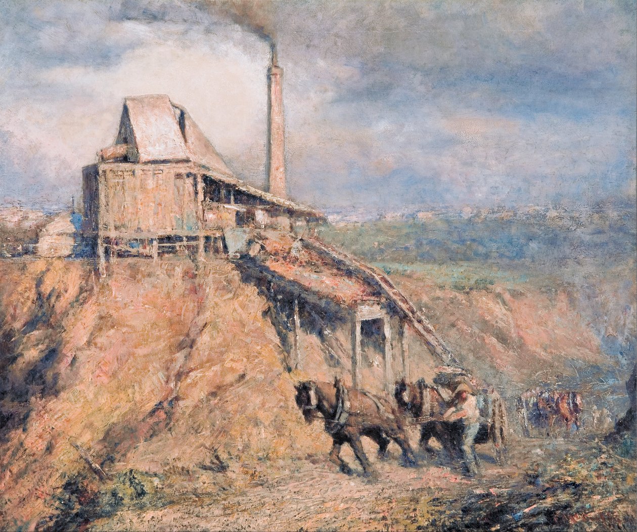 Den gamle steinknuser (steinbruddet) av Frederick McCubbin