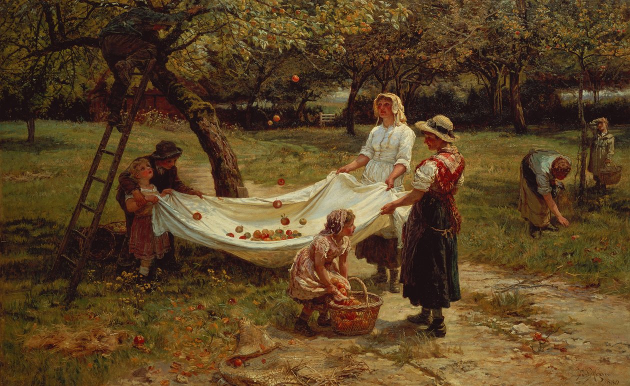 The Apple Gatherers, 1880 av Frederick Morgan