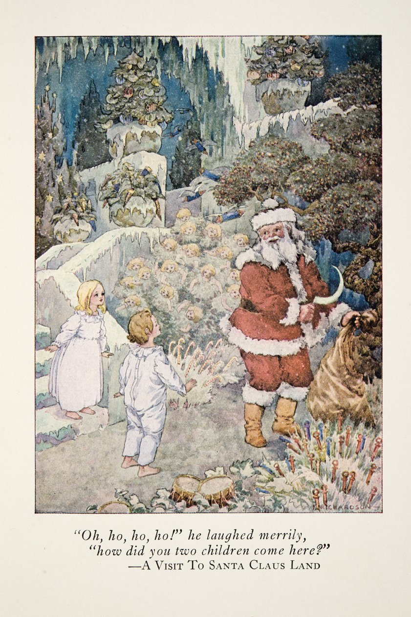 Illustrasjon fra A Visit to Santa Claus Land av Frederick Richardson
