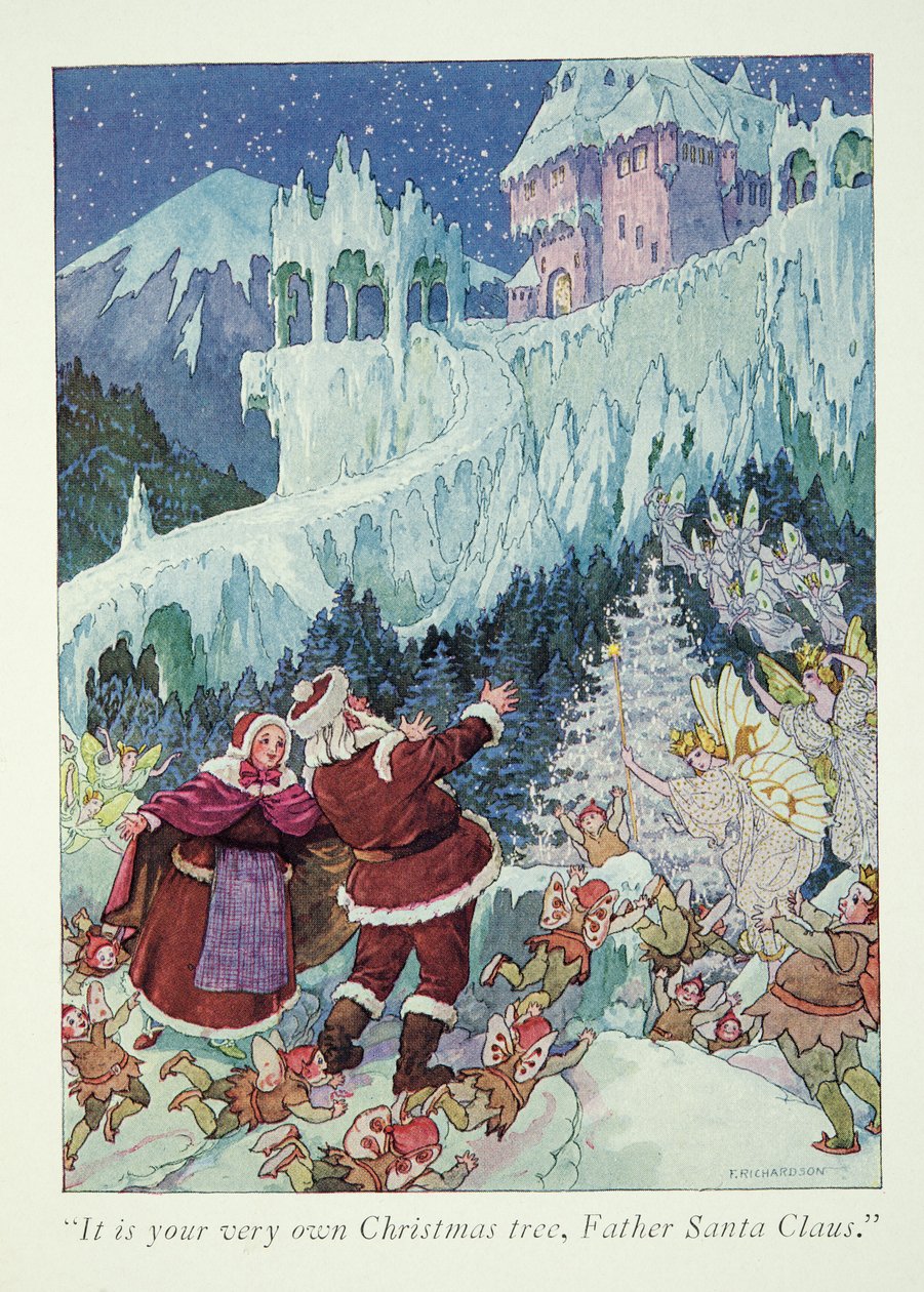 Illustrasjon fra A Visit to Santa Claus Land av Frederick Richardson