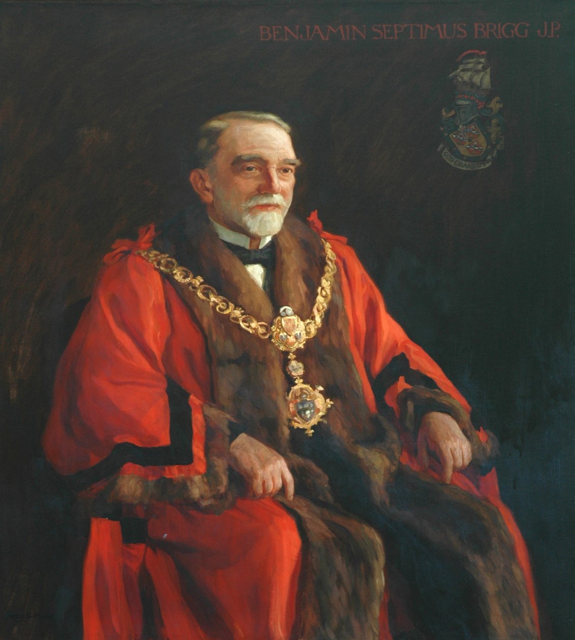Benjamin Septimus Brigg, første ordfører i Keighley av Frederick Stead