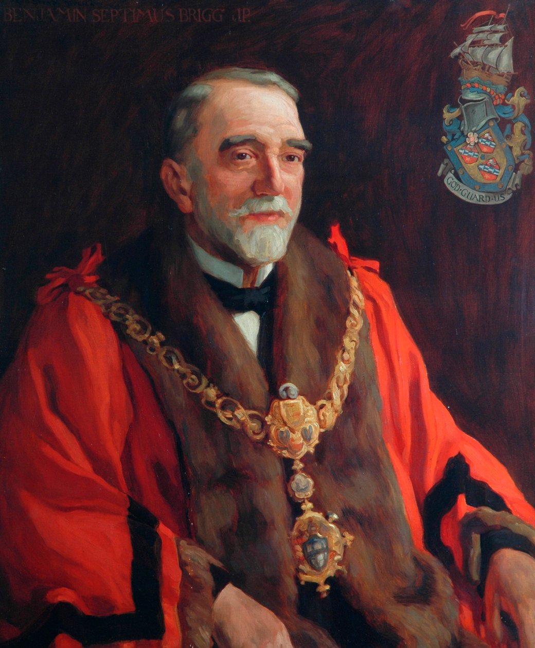 Benjamin Septimus Brigg, første ordfører i Kighley (1882), 1923 av Frederick Stead