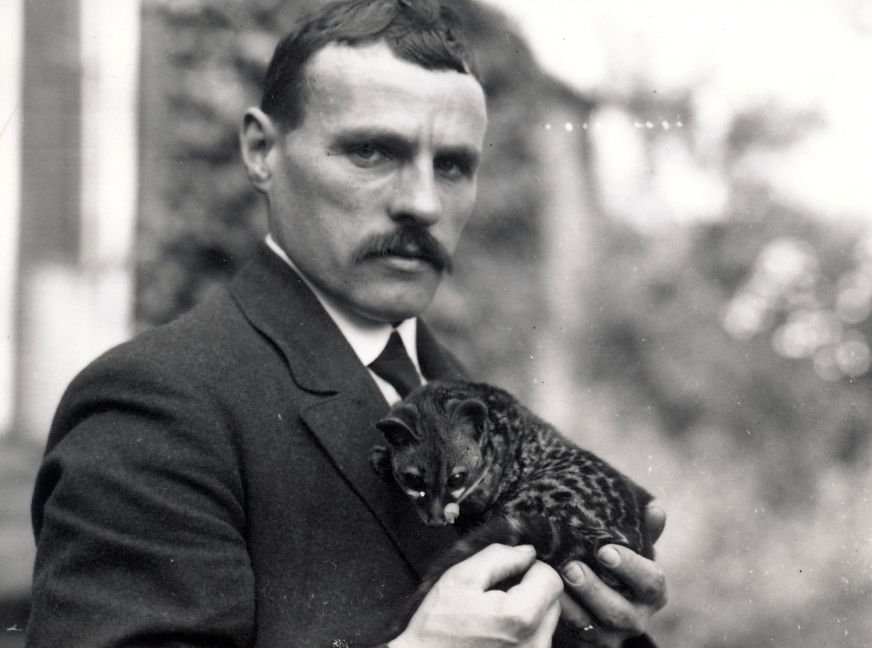 Charlie Dixon med genet, 1916 av Frederick William Bond