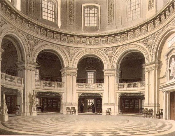 The Dome in Radcliffe Library, illustrasjon fra 