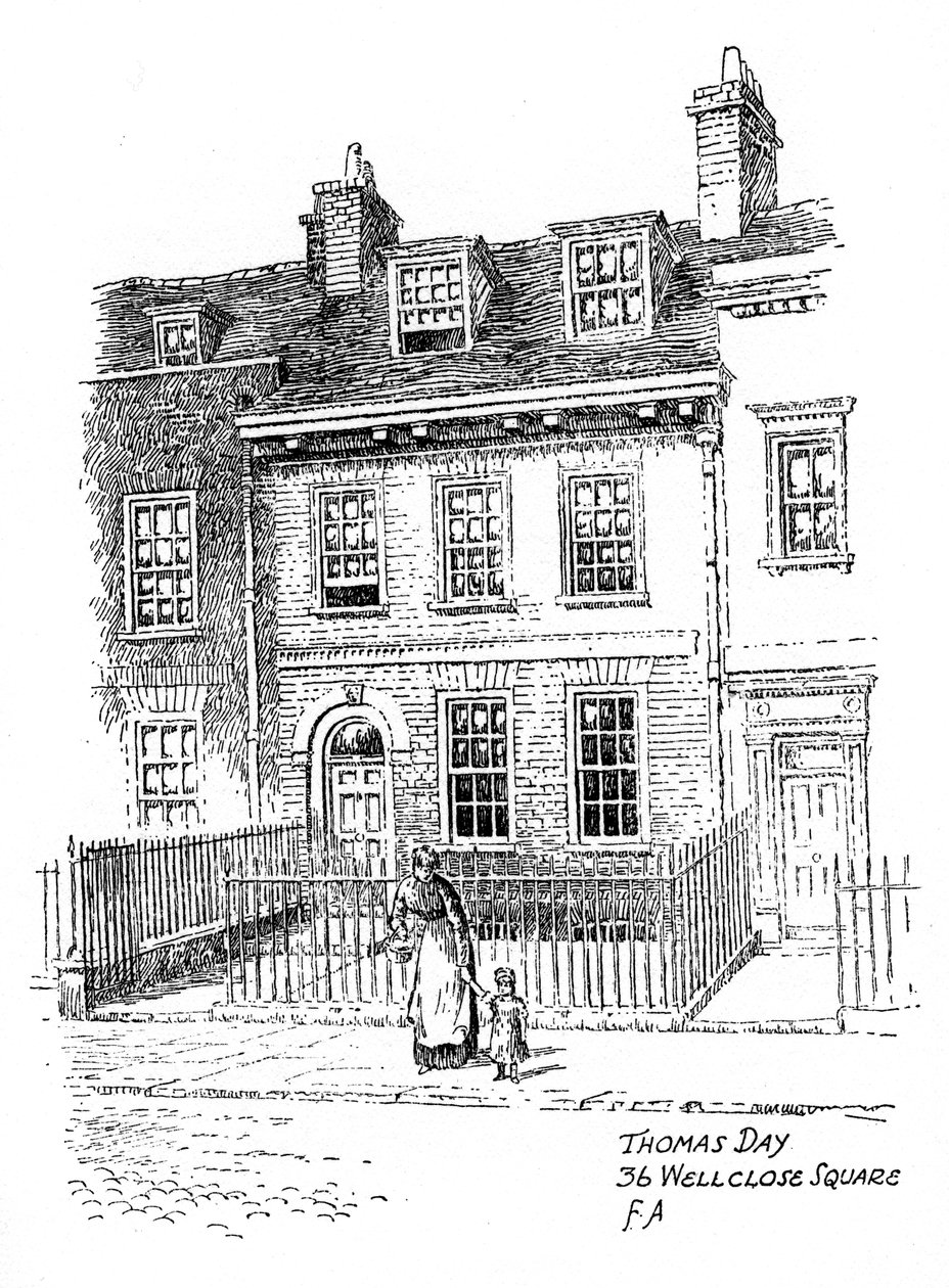Thomas Days-huset, 36 Wellclose Square, Whitechapel, London, 1912. av Frederick Adcock