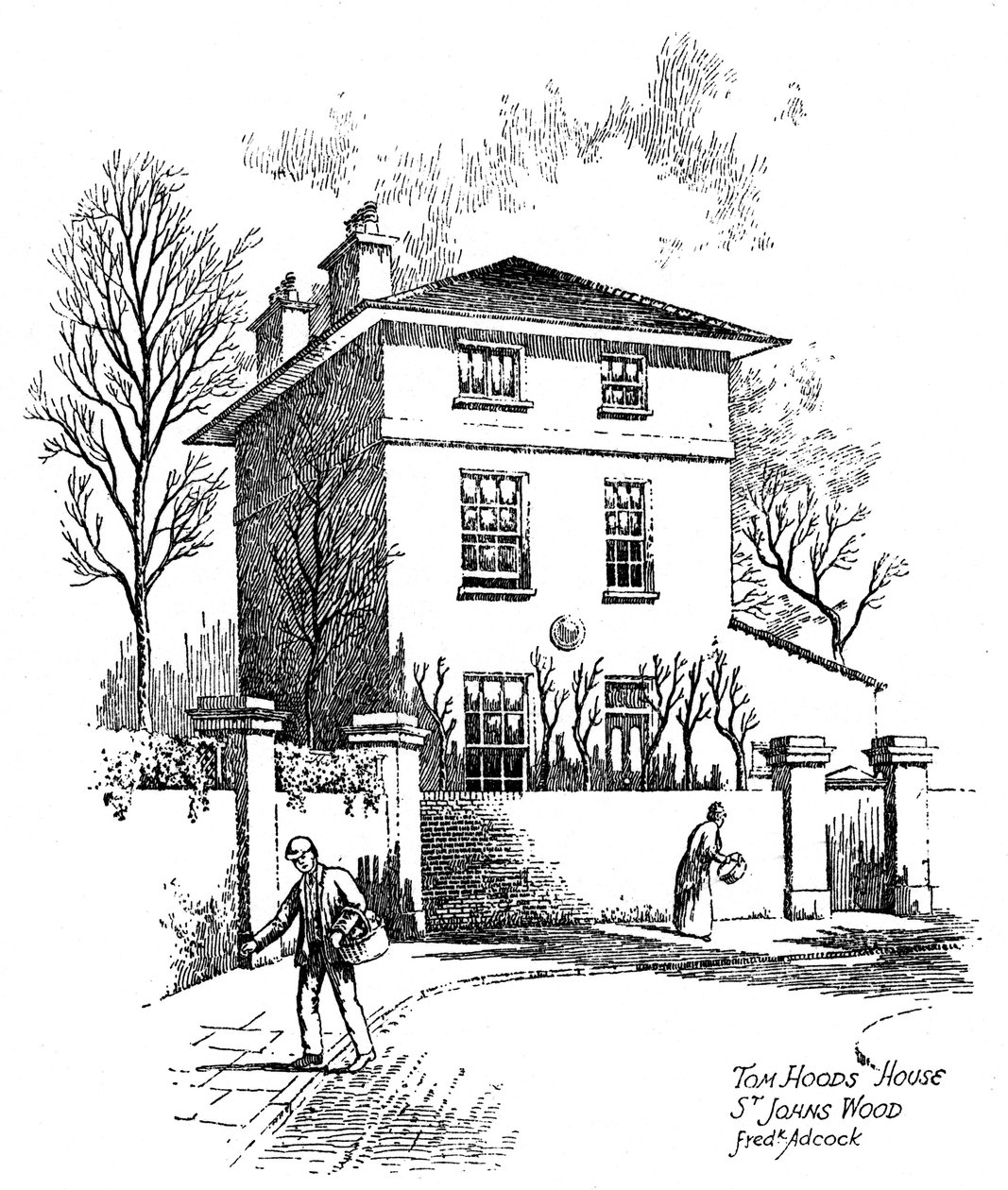 Thomas Hoods hus, St Johns Wood, London, 1912 av Frederick Adcock
