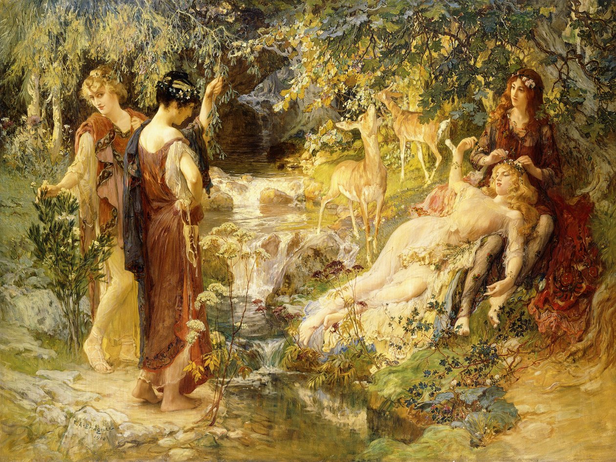 A Secret Wood, 1900 av Frederick Arthur Bridgman