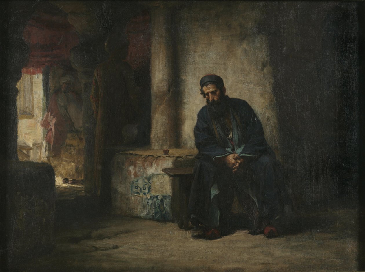 Østlig interiør, 1882 av Frederick Arthur Bridgman