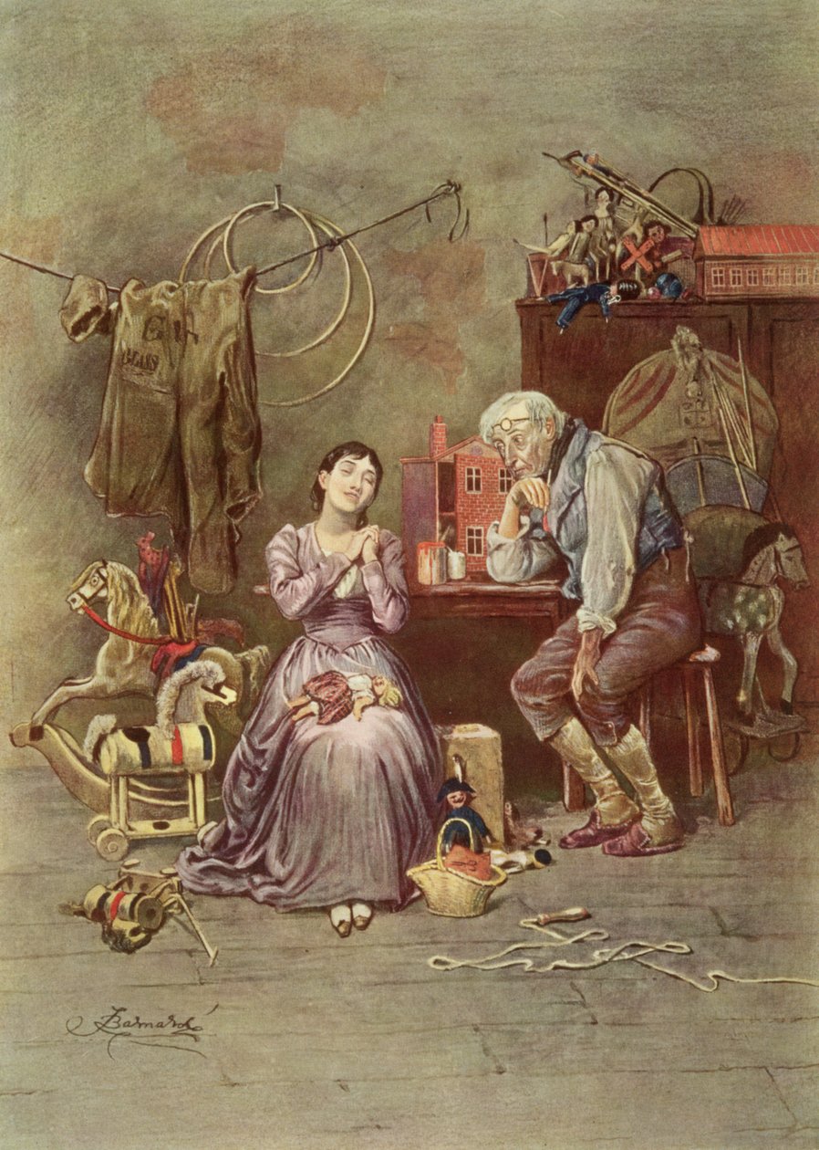 Caleb Plummer og hans blinde datter, scene fra 