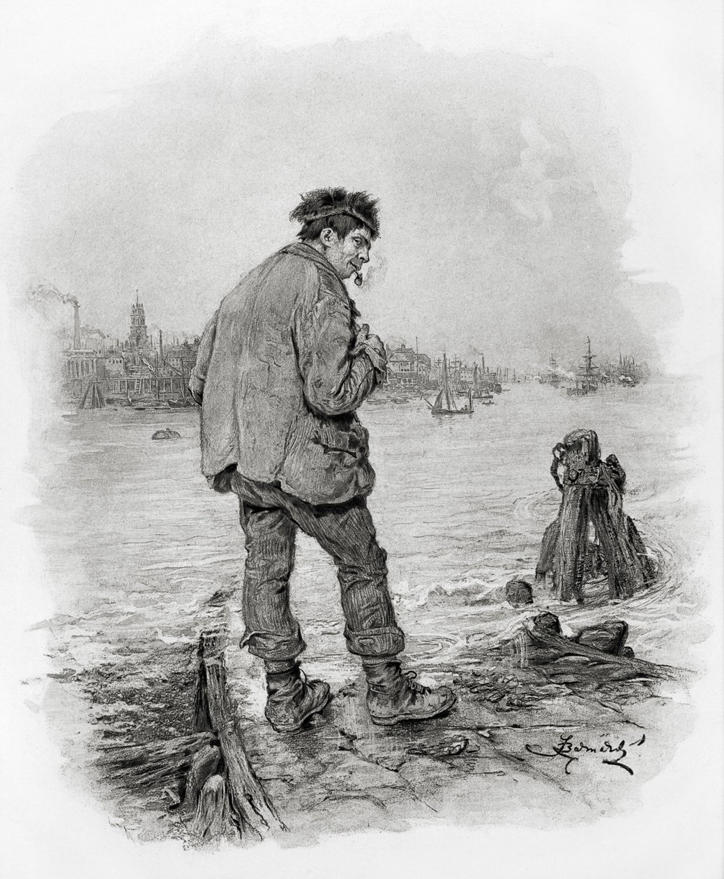 Charles Dickens sin av Frederick Barnard