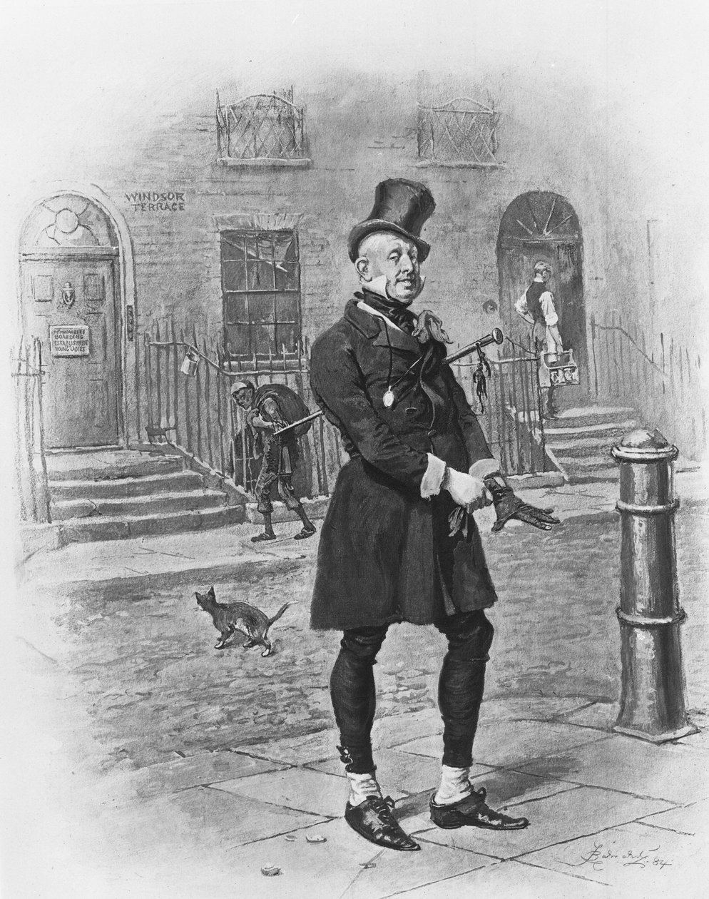 Mr. Micawber, 1880 av Frederick Barnard