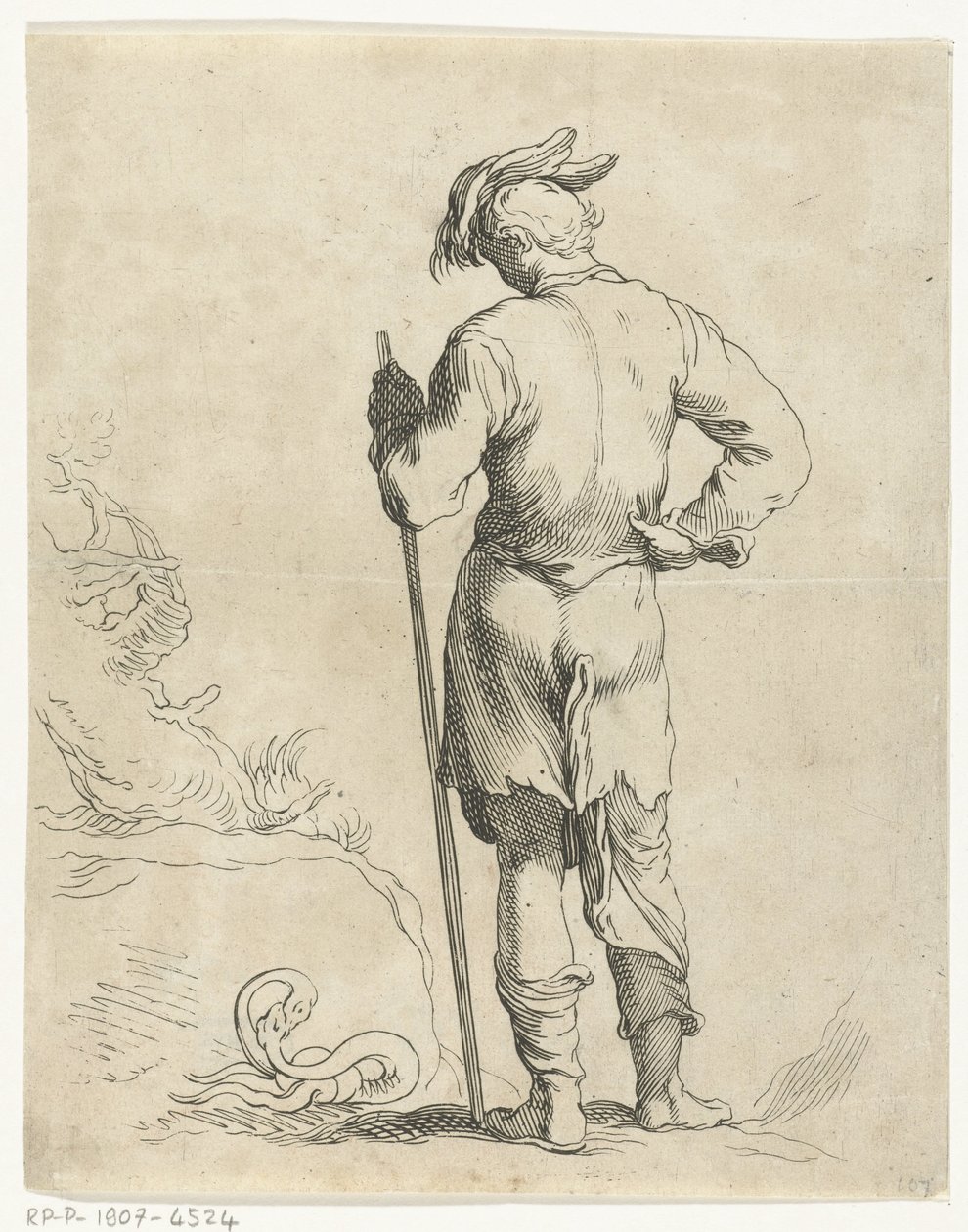 stående mann Abraham Bloemaerts tegnebok (serietittel) av Frederick Bloemaert
