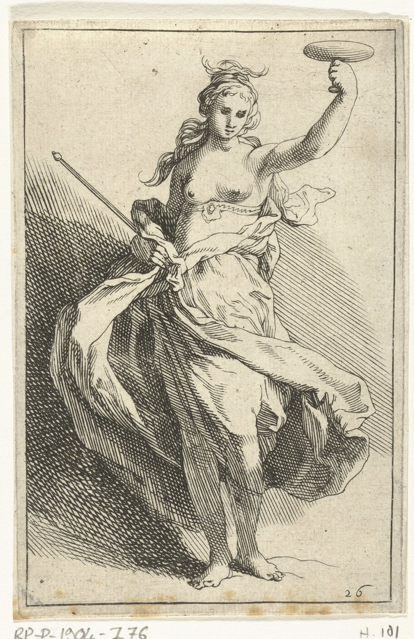 Kvinne med kalk og septer The Little Figures (serietittel) av Frederick Bloemaert