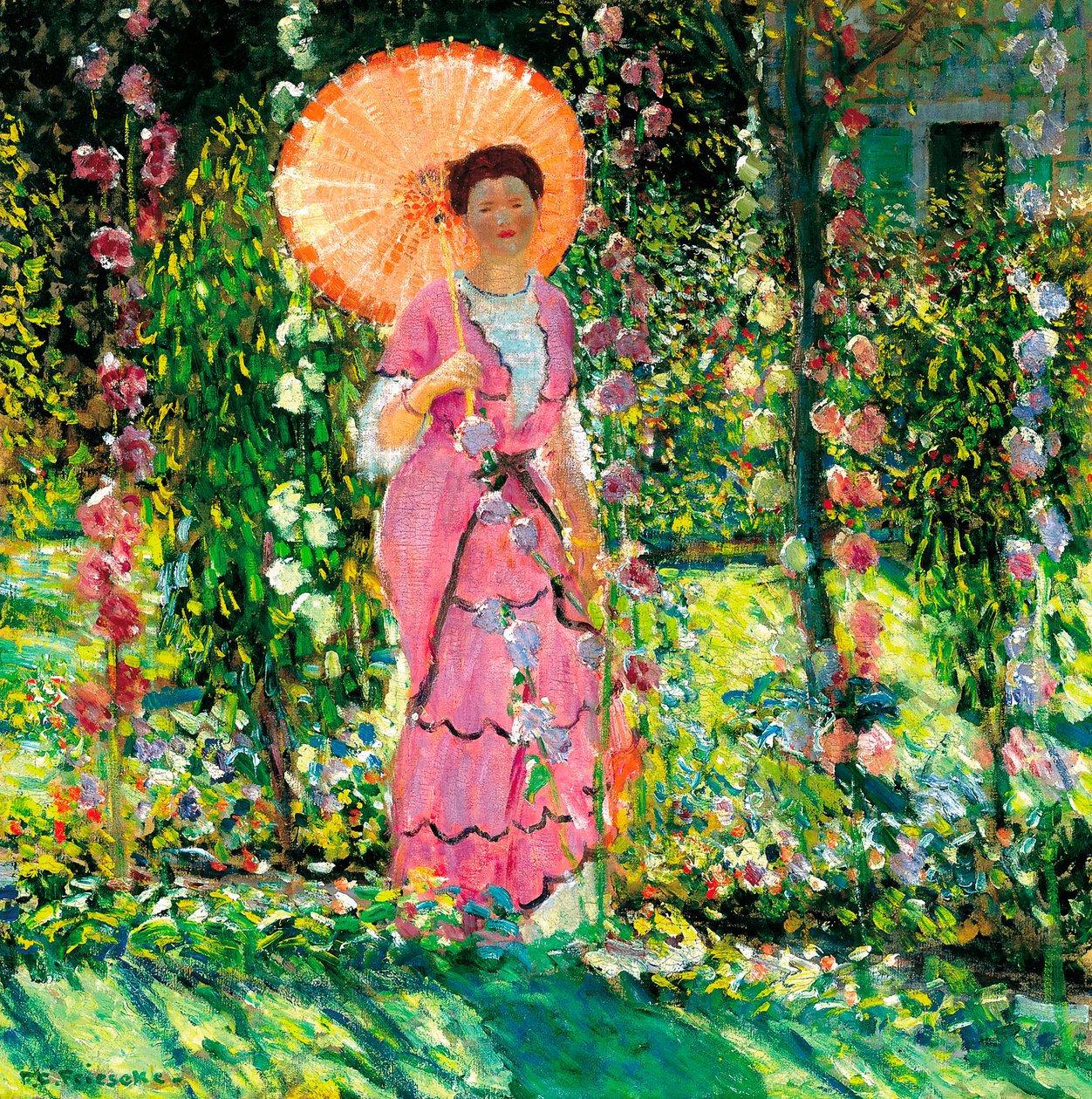 Stokroser, ca. 1912 av Frederick Carl Frieseke