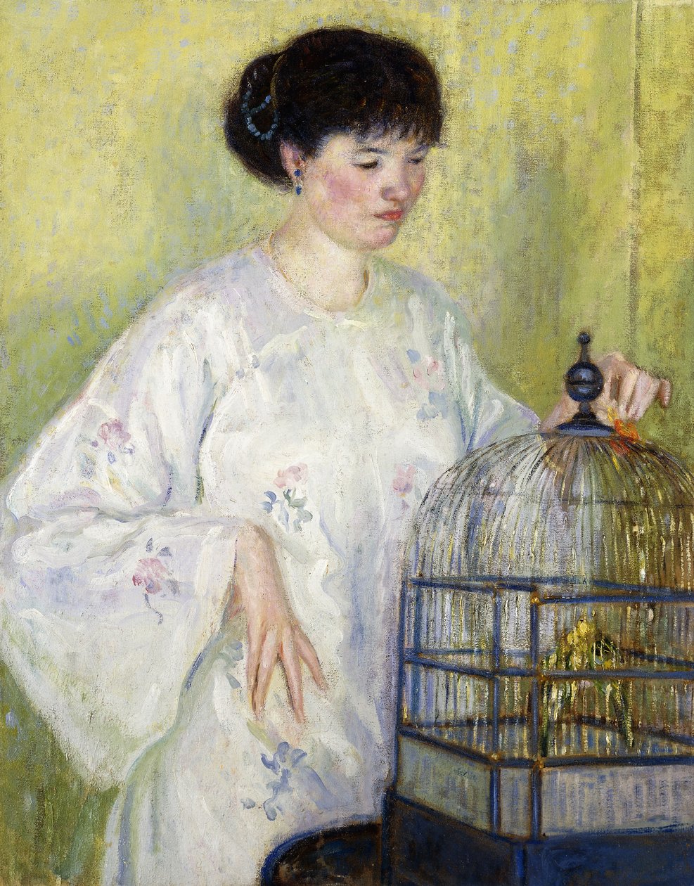 Portrett av Madame Frieseke, ca. 1912-1913 (olje på lerret) av Frederick Carl Frieseke