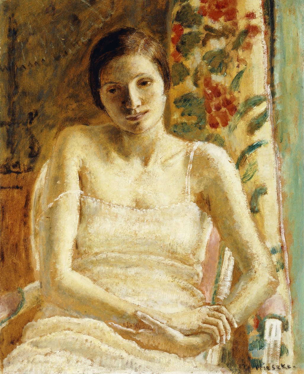 Sittende figur av Frederick Carl Frieseke