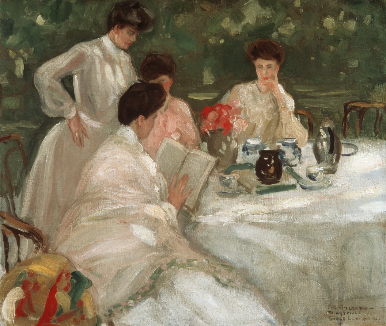 Te i hagen av Frederick Carl Frieseke