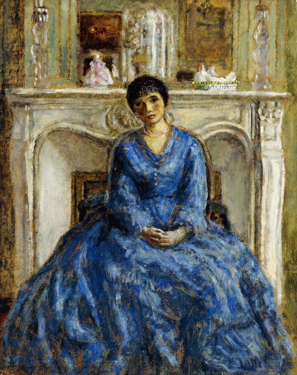 Den blå kjolen av Frederick Carl Frieseke
