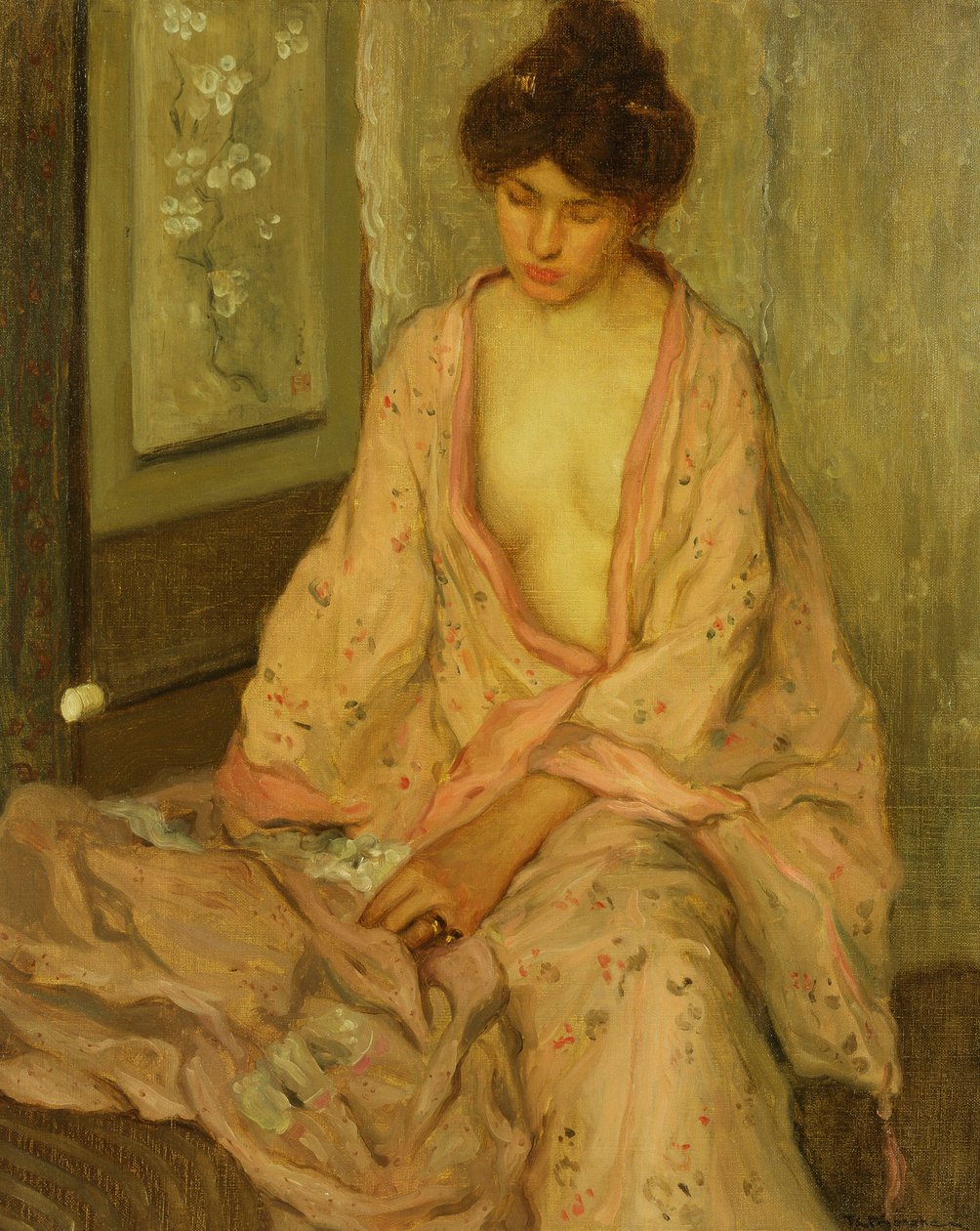 Den rosa kimonoen av Frederick Carl Frieseke