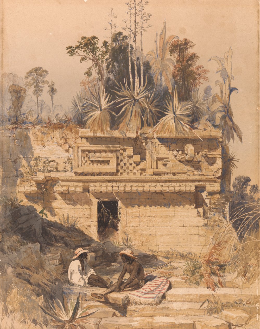 Ruiner ved Sabachche av Frederick Catherwood