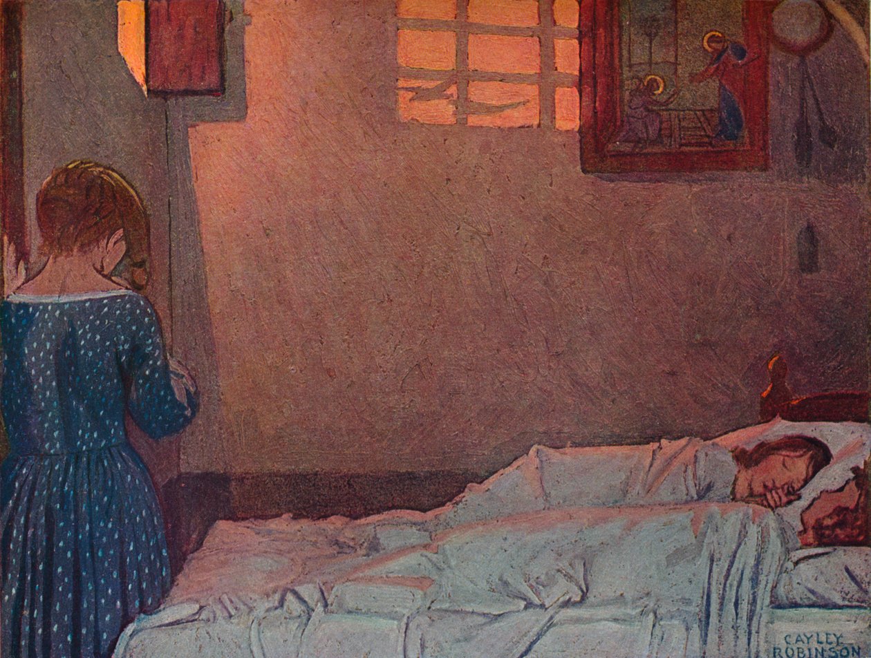 En sommerkveld, c1910 av Frederick Cayley Robinson