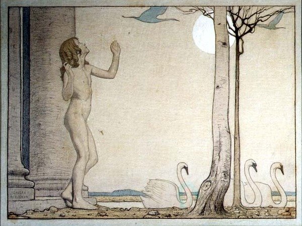 Blåfuglen av Frederick Cayley Robinson