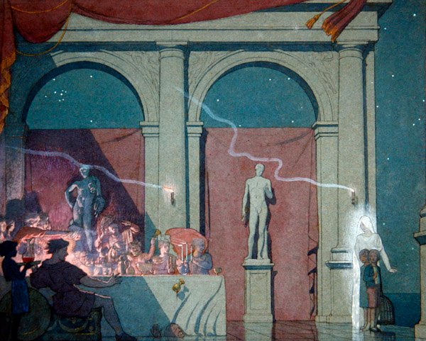 Tyltyl snur diamanten, illustrasjon fra Act IV Scene IV av 