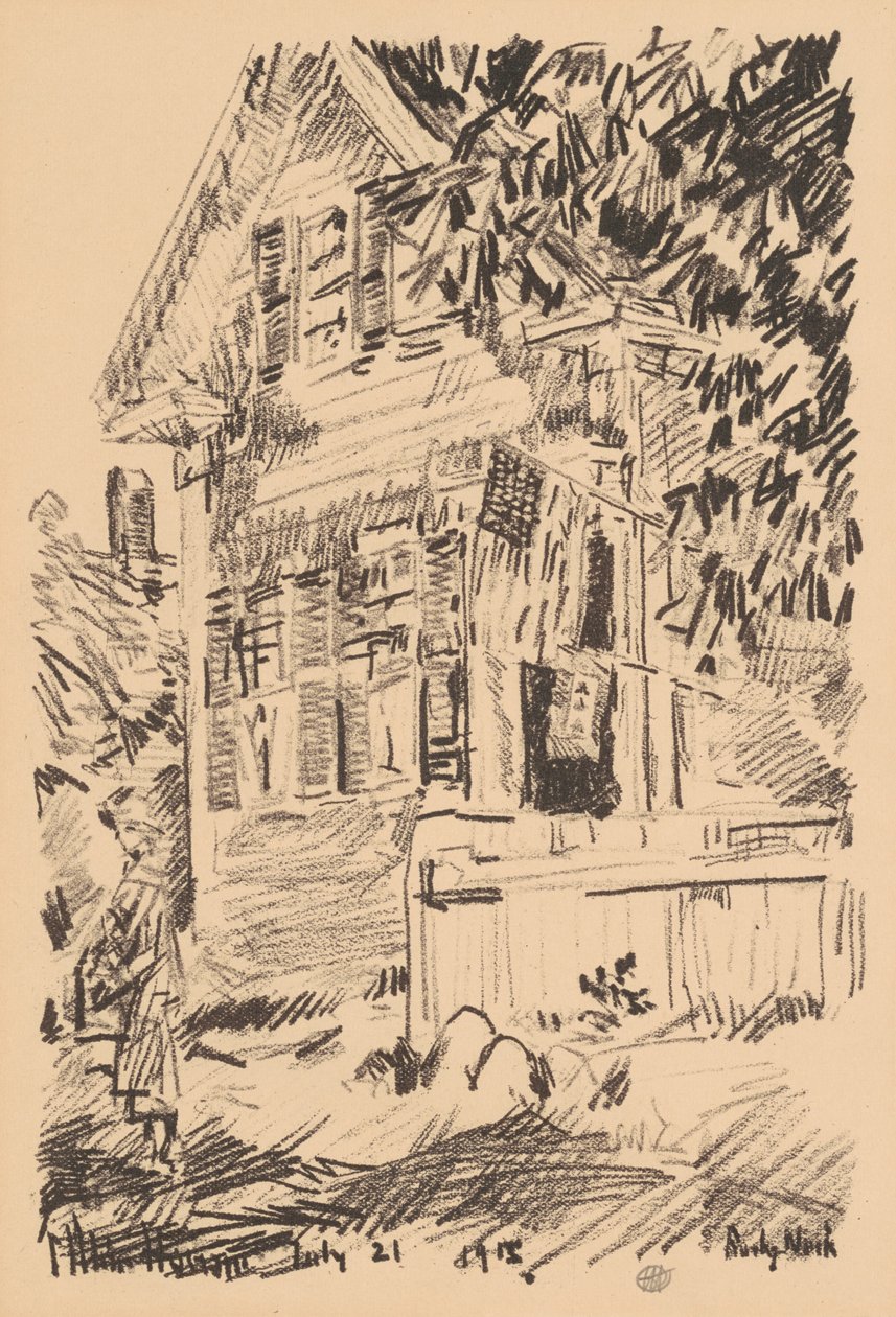 Tjenesteflagget, 1918. av Frederick Childe Hassam