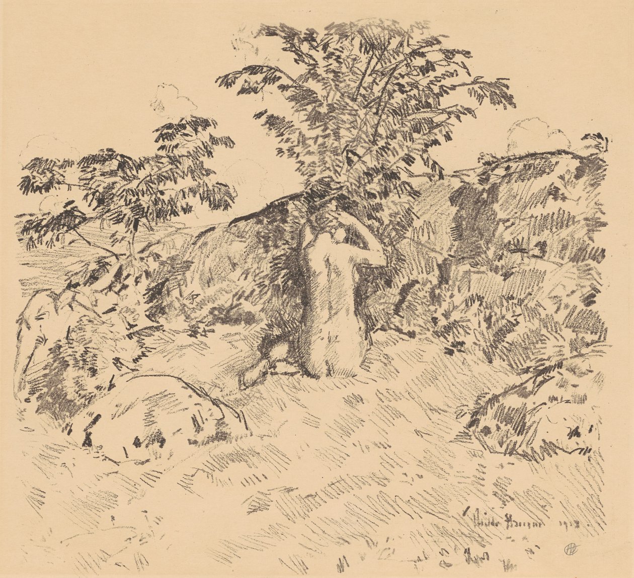 The Wild Cherry Tree, 1918. av Frederick Childe Hassam