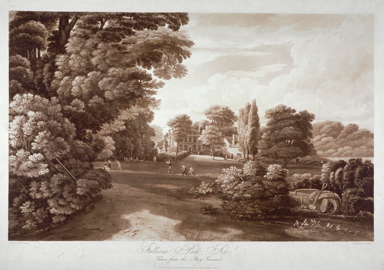 Fulham Park School, London, 1813 av Frederick Christian Lewis