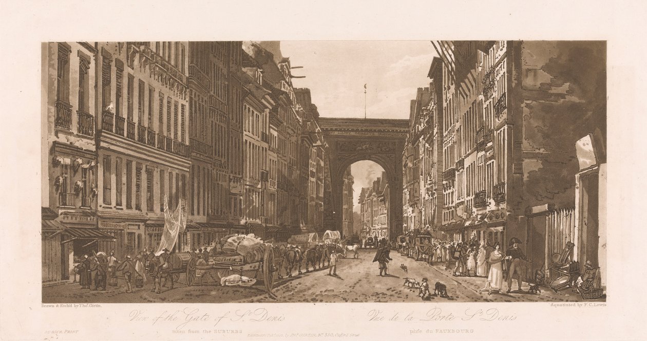 Utsikt over porten til St. Denis av Frederick Christian Lewis the Elder