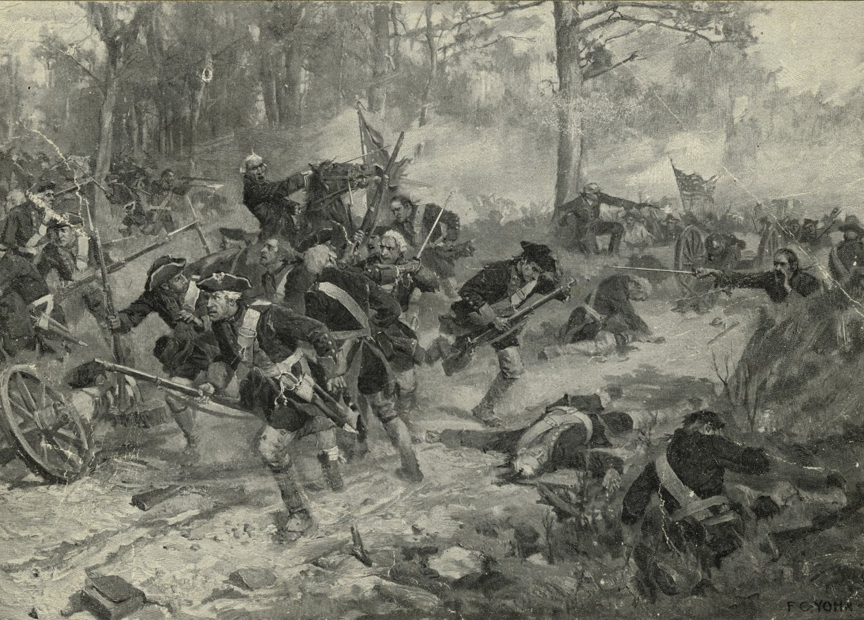 Slaget ved Eutaw Springs, 1903 av Frederick Coffay Yohn